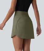 Jupe de golf courte 2-en-1 SoftlyZero™ Airy effet frais InstantCool taille ultra-haute gainant avec ourlet arrondi et poches