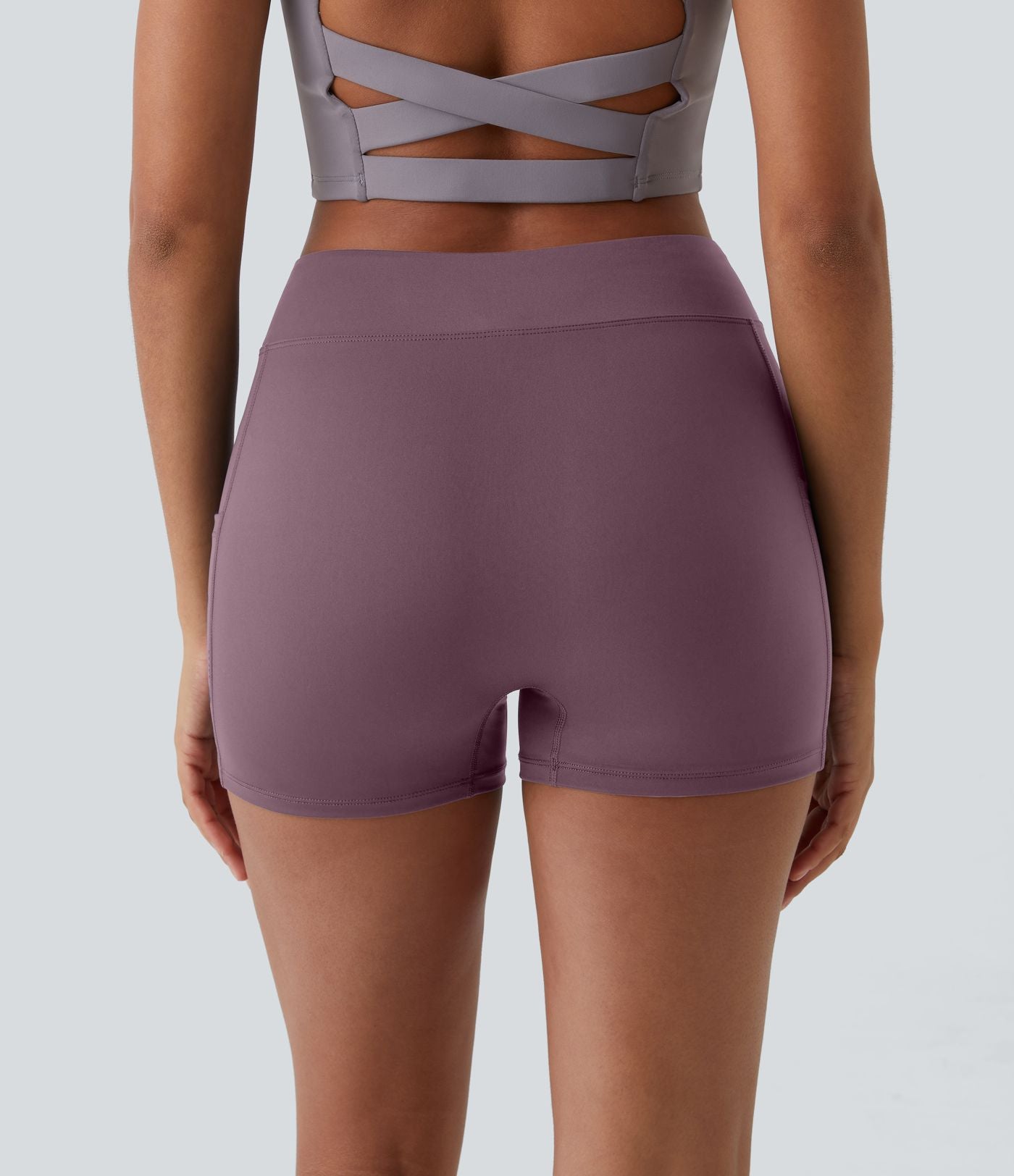 Short de yoga SoftlyZero™ Airy 8,8 cm taille haute poches latérales uni effet frais InstantCool