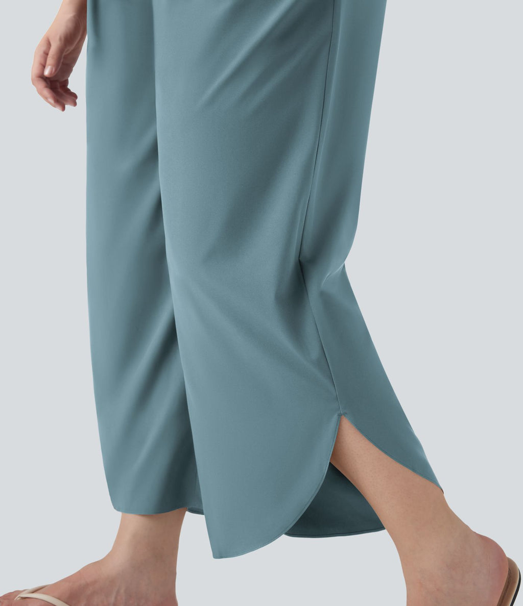 Pantalon tailleur gainant taille haute avec poches Halara Flex™