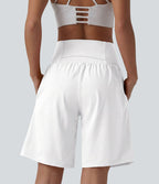 Short de yoga 2-en-1 SoftlyZero™ Airy taille très haute effet frais InstantCool 22,8 cm avec poches