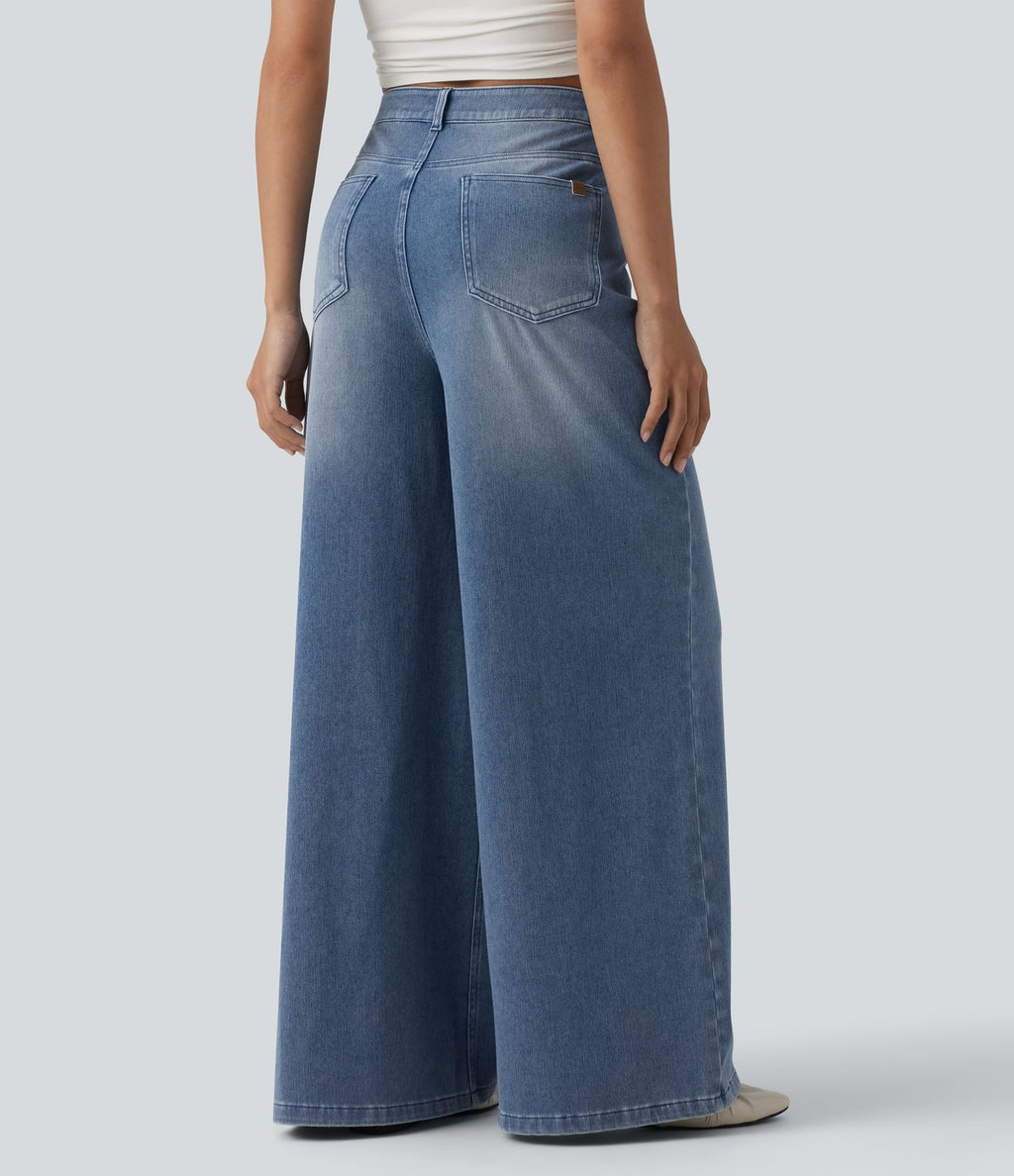 Jean ample Halara Flex™ casual taille mi-haute avec poches