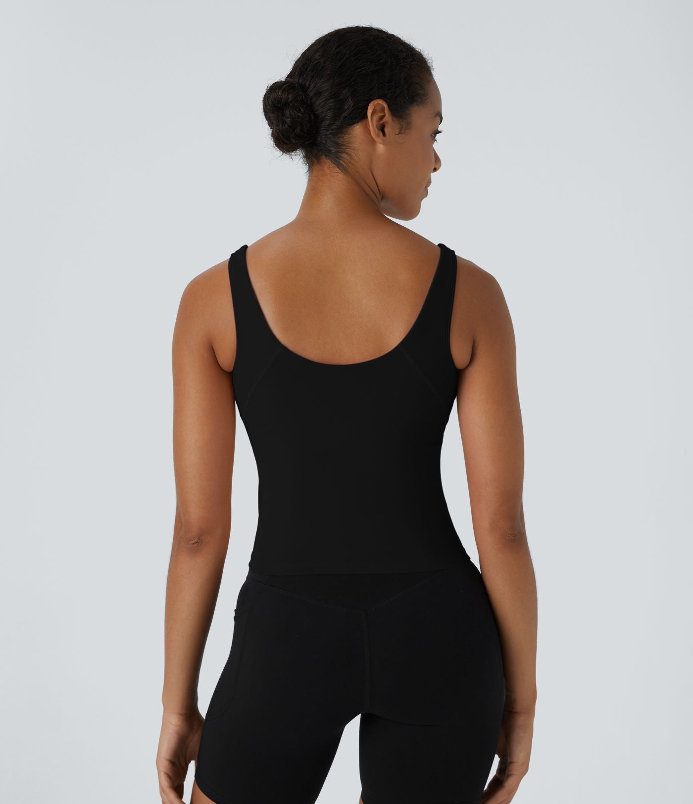 Softlyzero™ Plush Top Débardeur Uni Col en V Soutien-Gorge Intégré