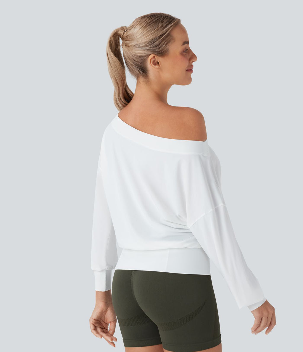 Haut de sport pour yoga asymétrique oversize à effet frais InstantCool et séchage rapide