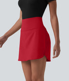 Jupe de golf courte 2-en-1 SoftlyZero™ Airy effet frais InstantCool taille ultra-haute gainant avec ourlet arrondi et poches