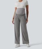 Pantalon tailleur de grossesse Halara Flex™ DayStretch coupe droite taille super haute avec poches