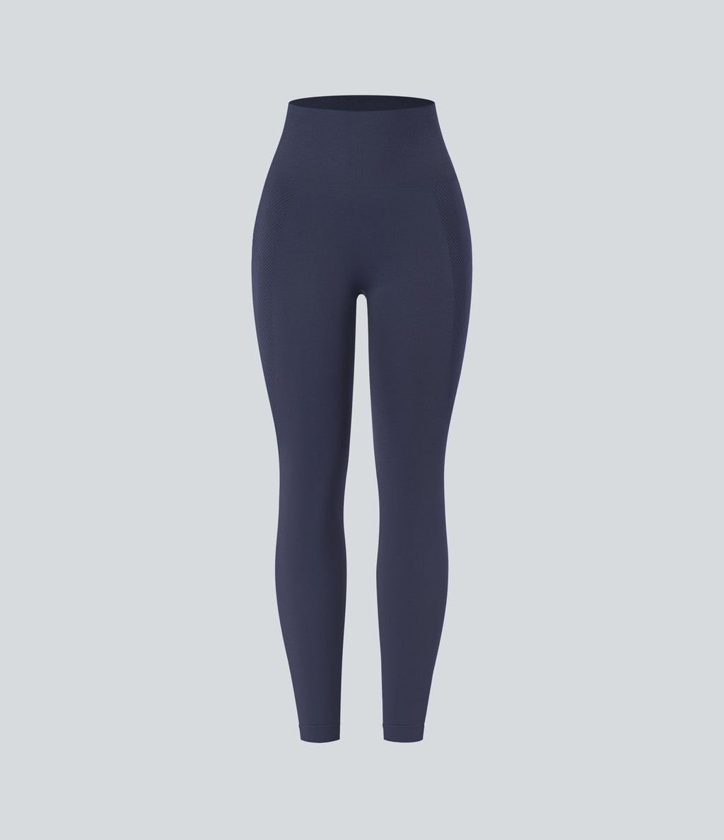 Legging yoga 7/8 taille haute froncé sans couture OneForm Seamless Flow
