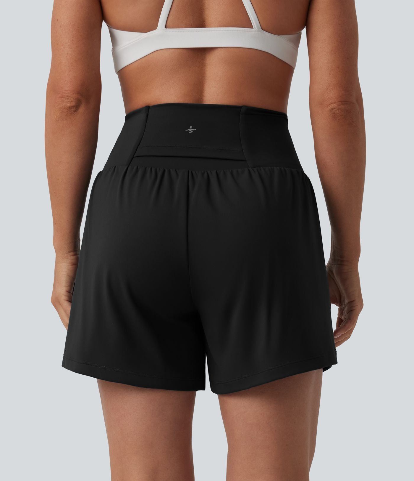 Short de yoga 2-en-1 SoftlyZero™ Airy taille haute gainant effet frais InstantCool 12,5 cm avec poches