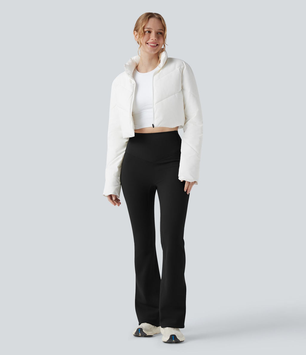 Pantalon de yoga bootcut gainant taille haute extra chaud Halara UltraSculpt™ avec poches
