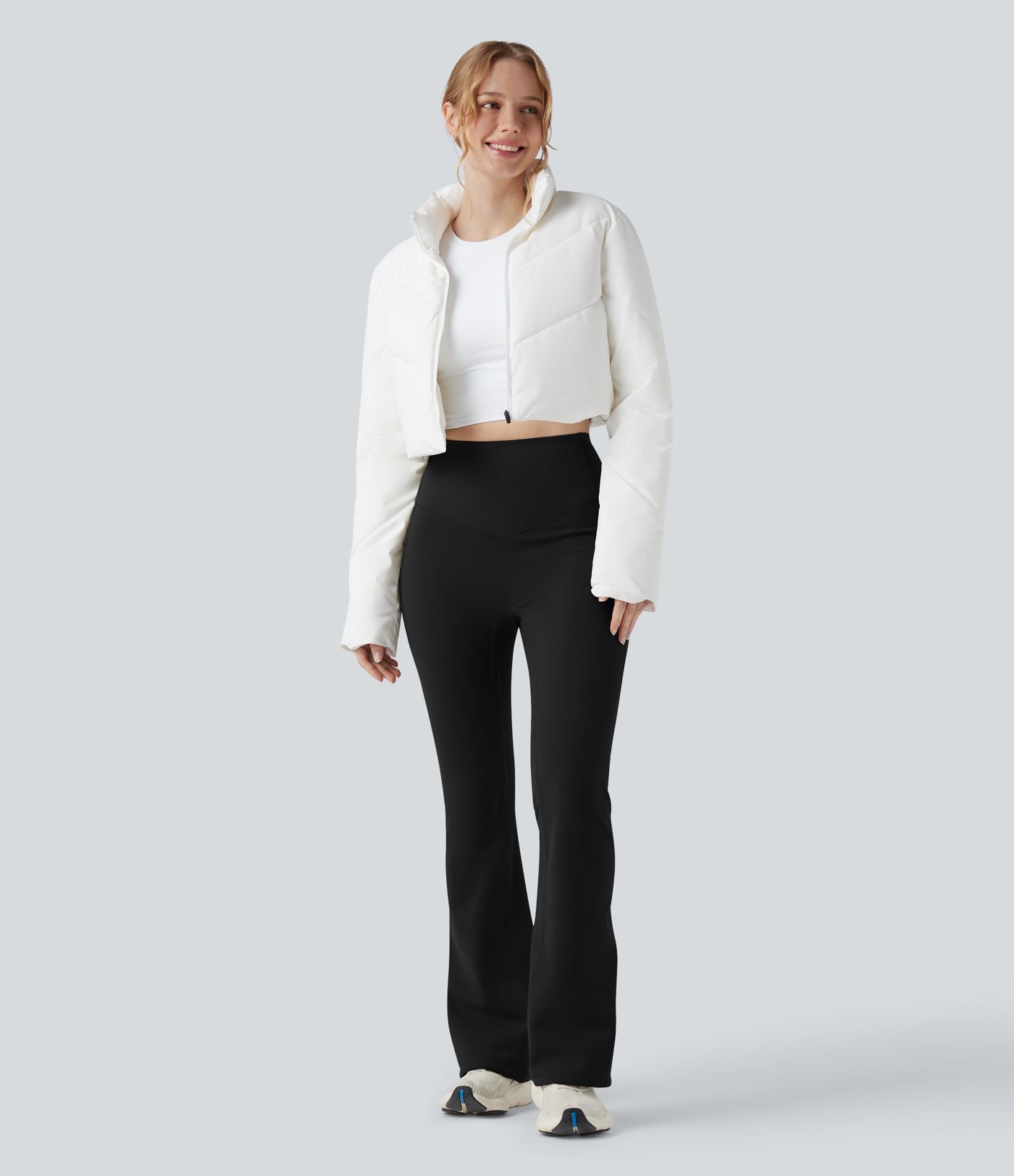 Pantalon de yoga bootcut gainant taille haute extra chaud Halara UltraSculpt™ avec poches