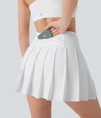Jupe-short de danse mini Breezeful™ à taille haute, plissée, 2-en-1, avec poches latérales et arrière, ourlet asymétrique et séchage rapide