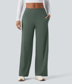 Pantalon large taille moyenne DayStretch avec poches