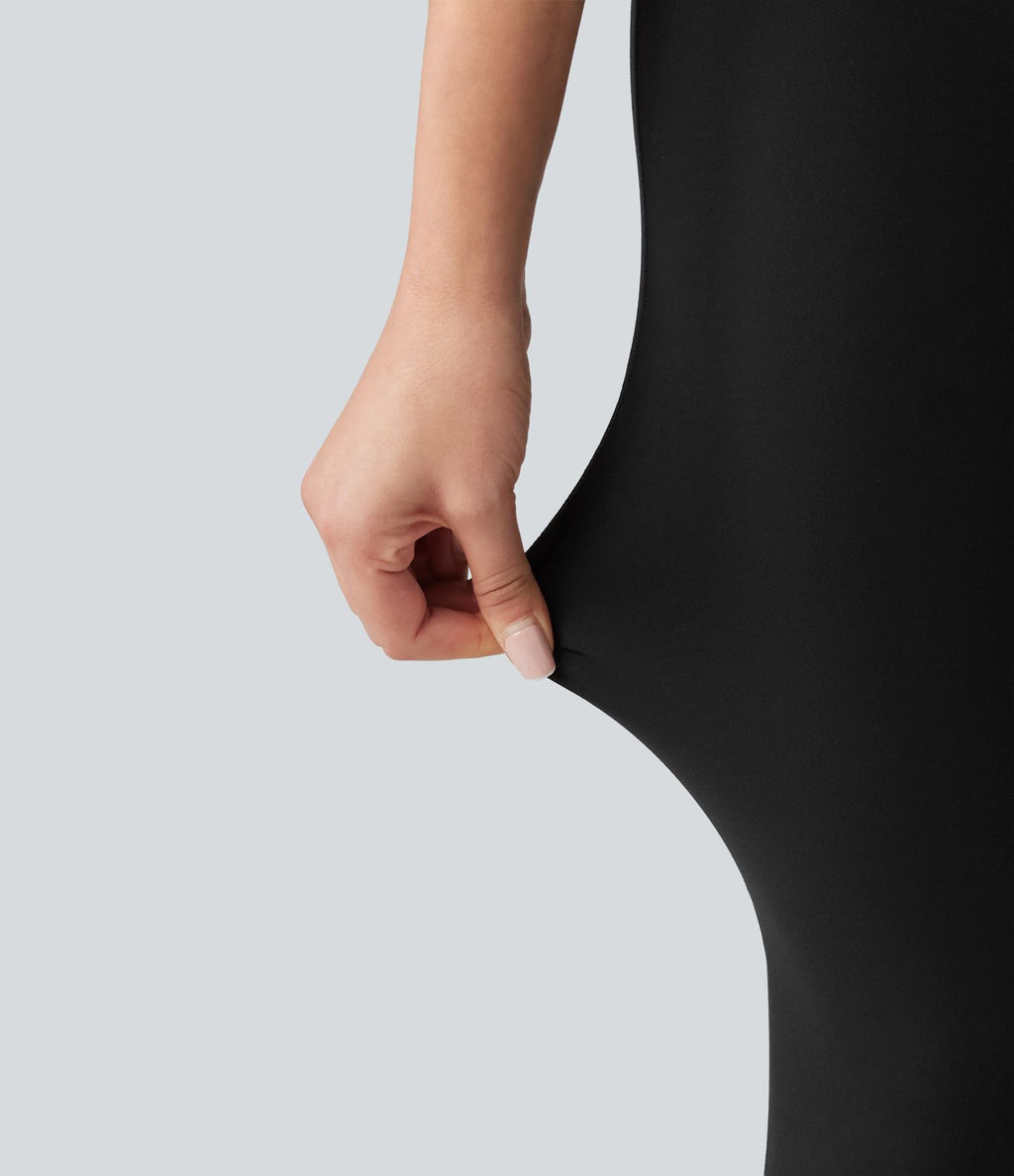 Halara UltraSculpt™ Legging bootcut de yoga taille haute en V avec dentelle contrastée et poches