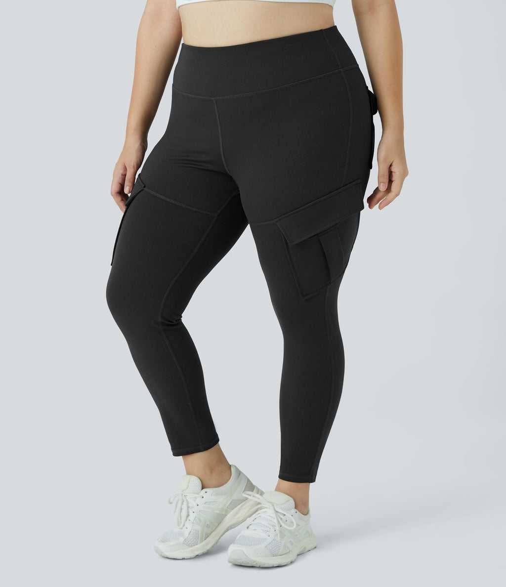 Legging yoga grande taille ajusté cargo 7/8 taille haute DayStretch avec poches