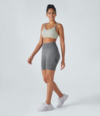 Short cycliste yoga 17,5 cm effet push-up taille haute sans couture OneForm Seamless Flow