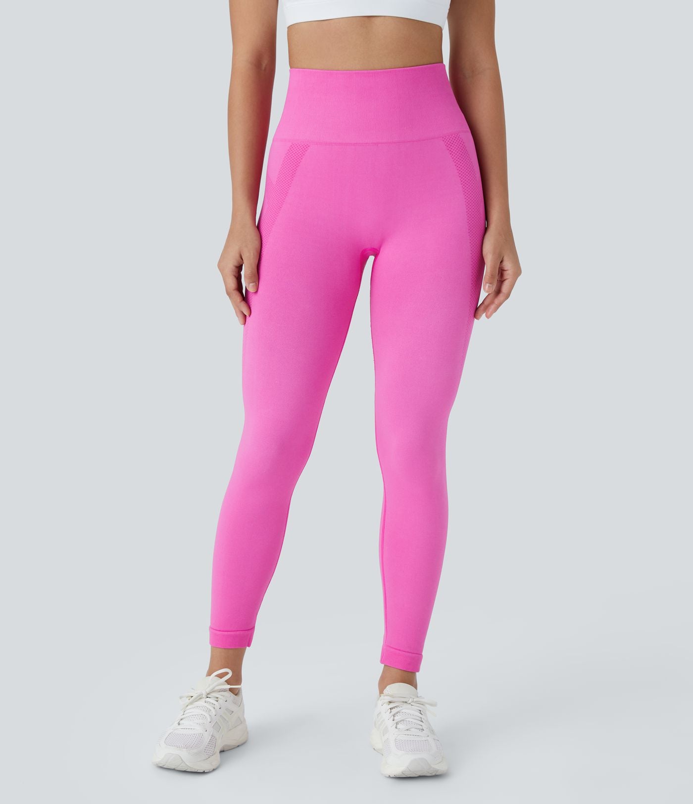 Legging yoga 7/8 taille haute froncé sans couture OneForm Seamless Flow