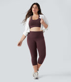 Jupe-short de tennis courte 2-en-1 gainante taille haute avec poches