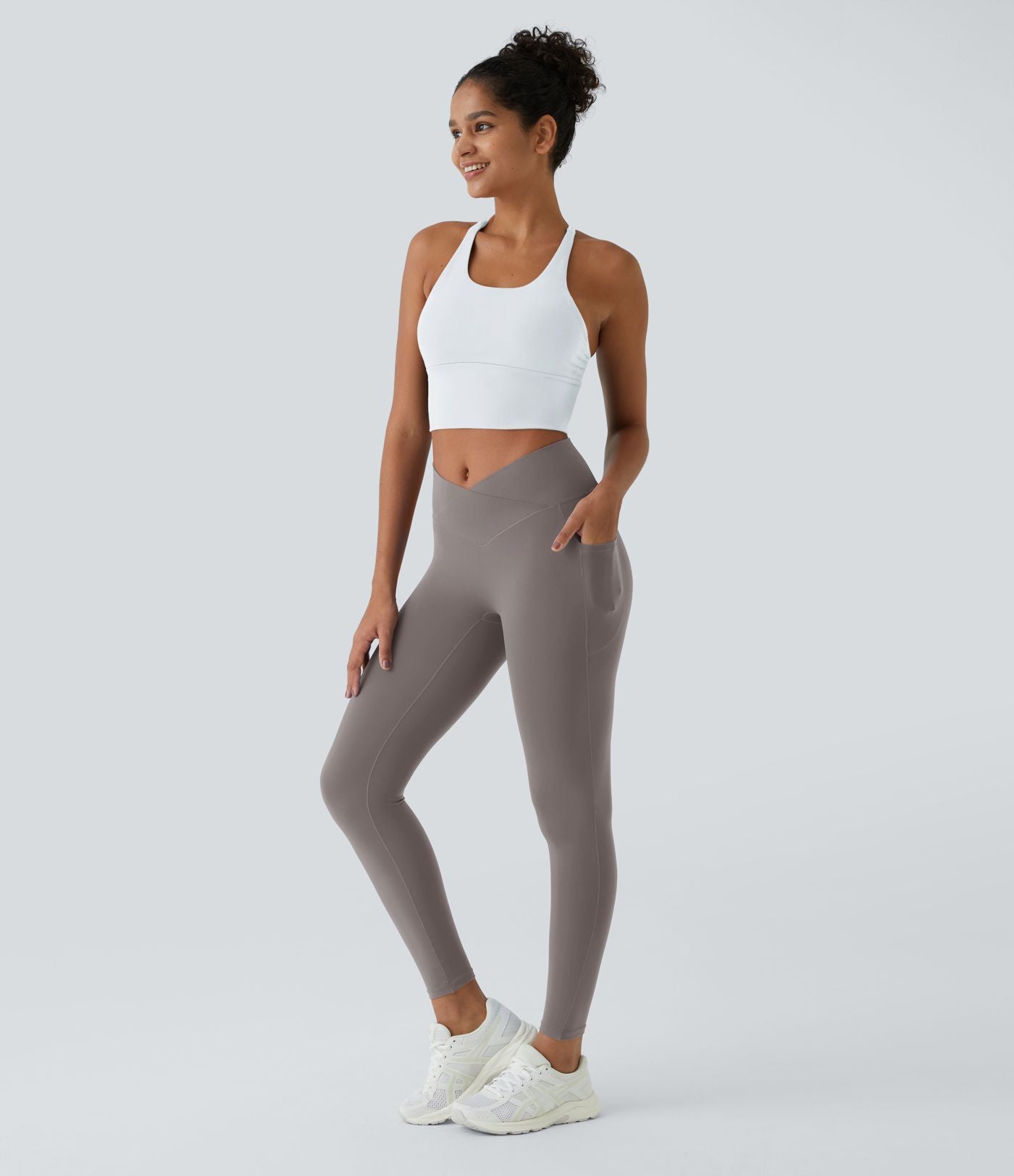 Softlyzero™ Legging Unis Poches Croisées