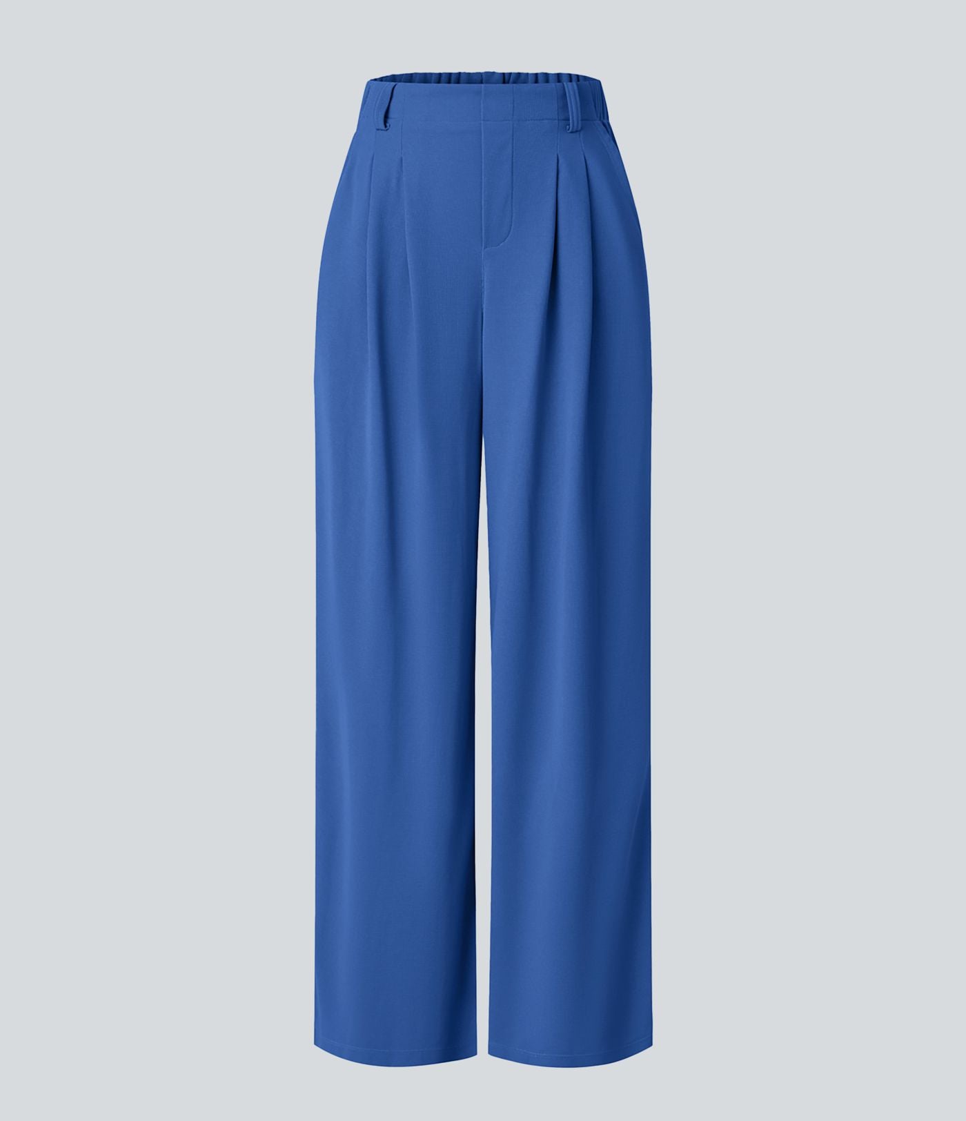 Pantalon Tailleur Large Fluide Halara Flex™ Gaufré Taille Haute Poches Latérales