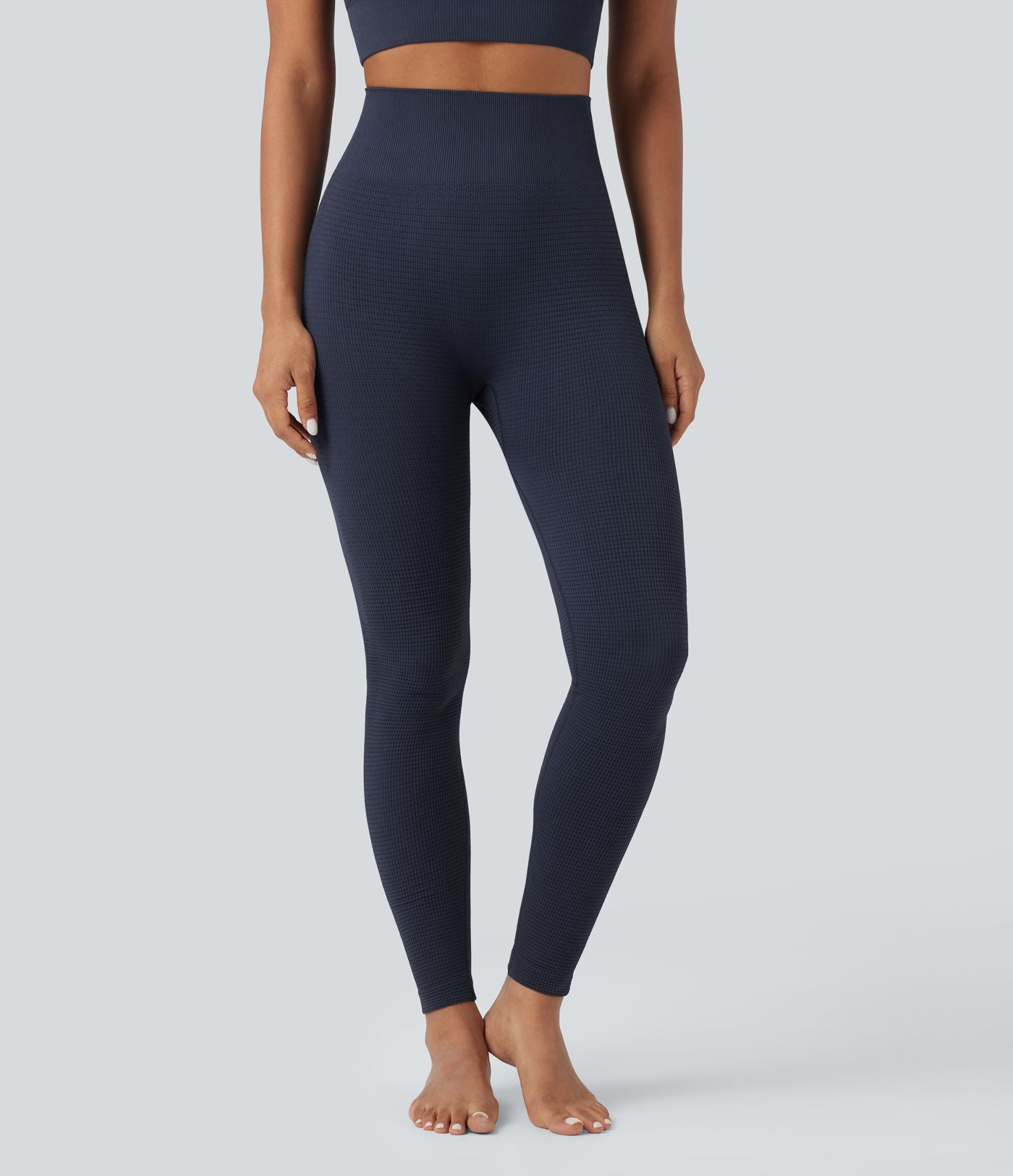 OneForm Seamless Flow Legging 7/8 yoga gaufré taille haute