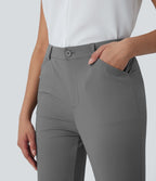 Pantalon de costume effet frais InstantCool à taille mi-haute avec poches latérales