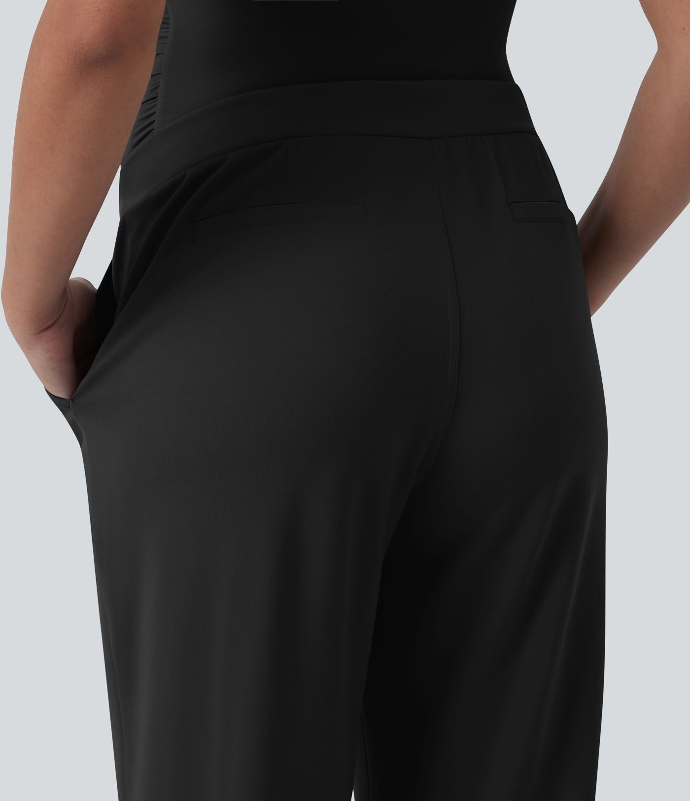 Pantalon tailleur de grossesse Halara Flex™ DayStretch coupe droite taille super haute avec poches