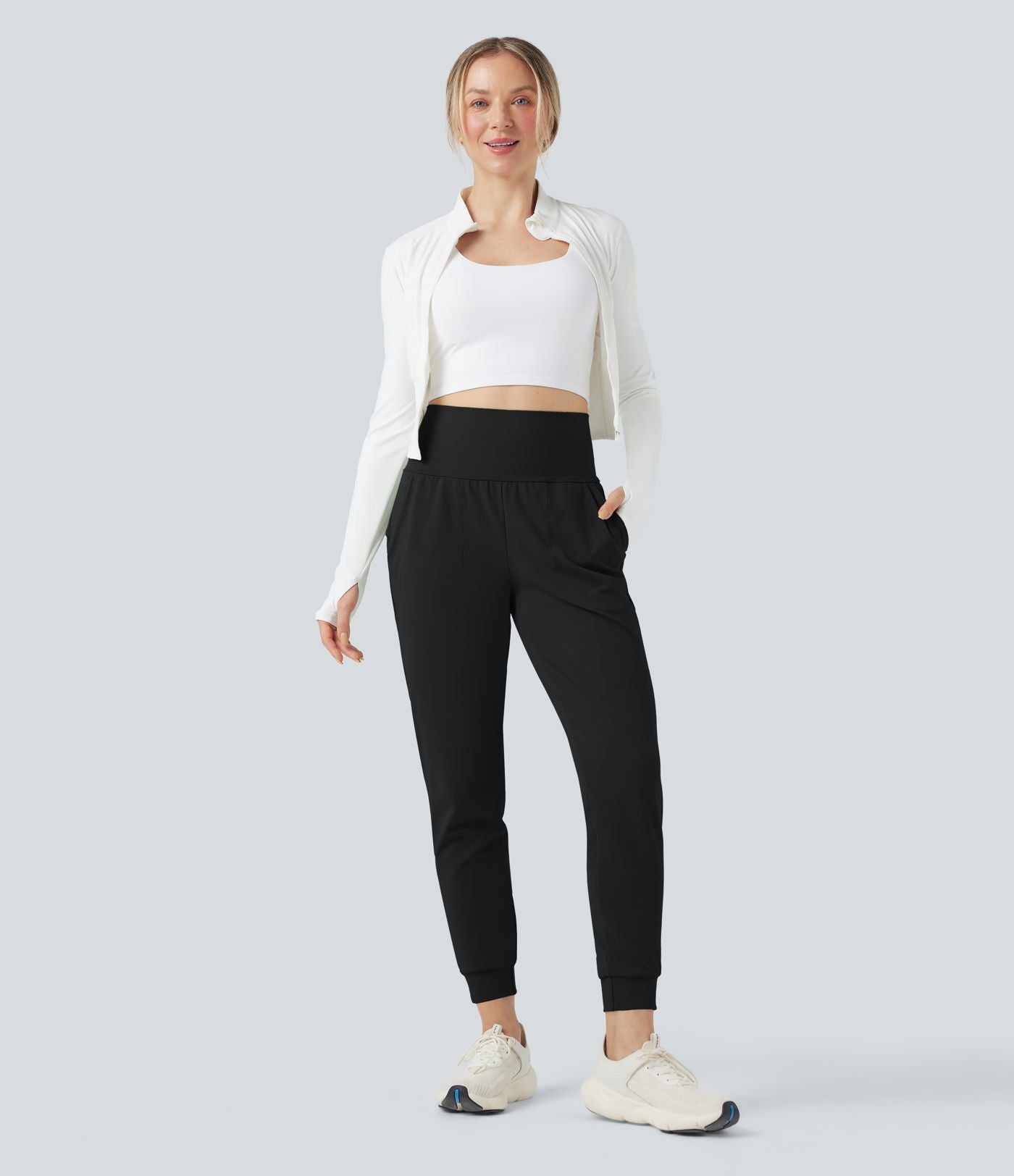 Jogging running gainant taille moyenne DayStretch avec poches