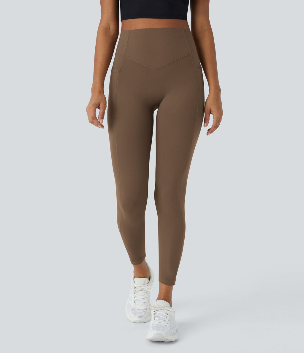 Legging d'entraînement gainant galbant taille haute avec effet scrunch et poches Halara UltraSculpt™