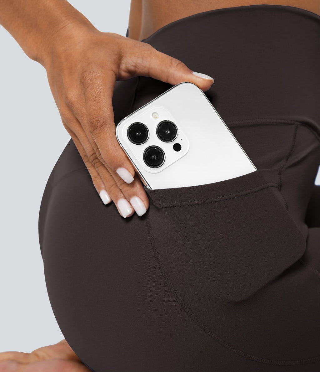 Softlyzero™ Legging Unis Poches Croisées