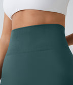 Legging taille haute froncé uni sans couture OneForm Seamless Flow