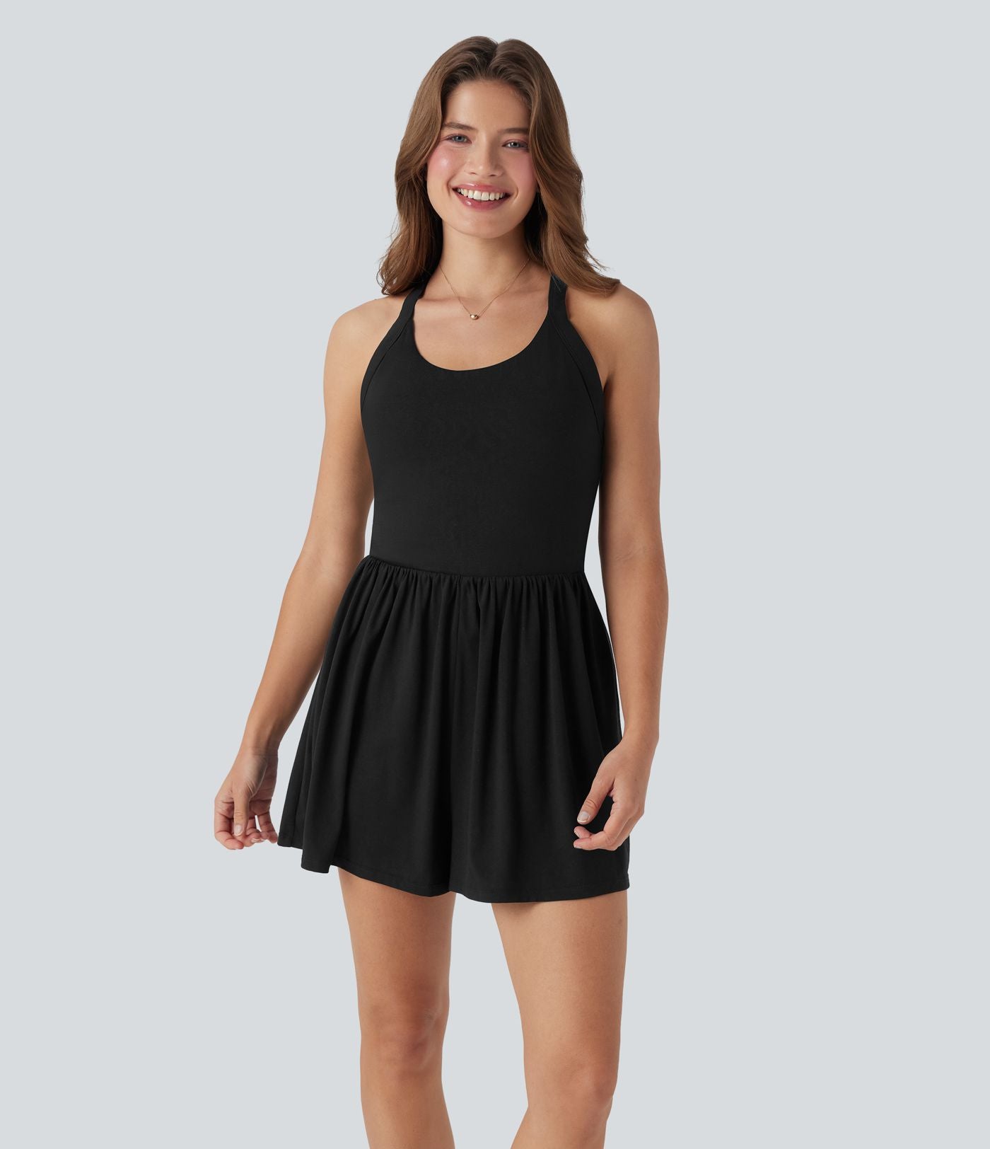 Combi-short 2-en-1 avec coussinets et poches - Édition Easy Peasy