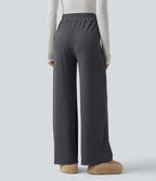 Pantalon de détente taille haute avec poches