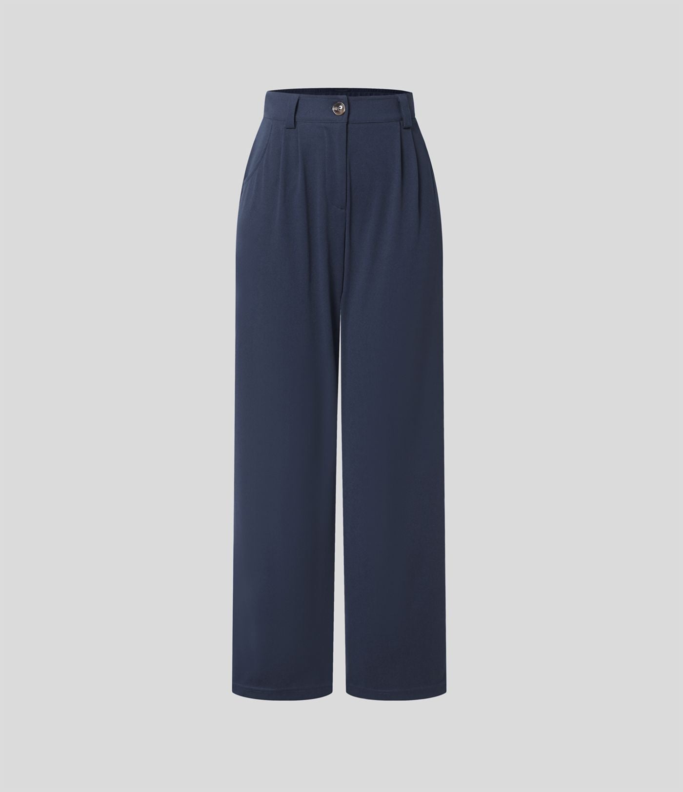 Pantalon casual taille mi-haute en maille gaufrée avec poche zippée