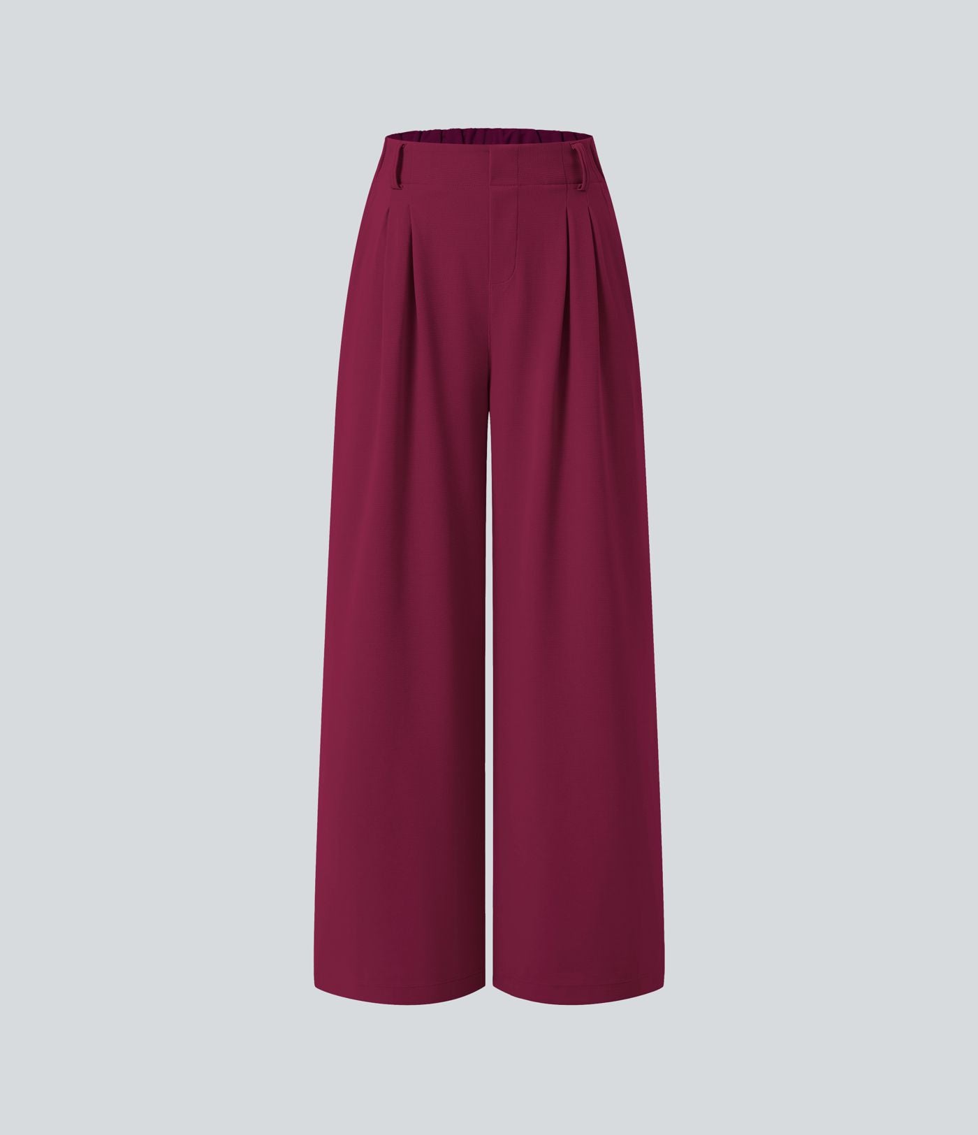 Pantalon Tailleur Large Fluide Halara Flex™ Gaufré Taille Haute Poches Latérales