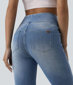 Jean évasé Halara Flex™ gainant casual taille haute avec poches