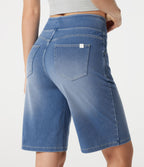 Halara Flex™ Bermuda casual en jean taille haute avec poches