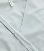 Combinaison fluide en tissu gaufré, col V, manches courtes, jambes larges et poches latérales - Easy Peasy Edition