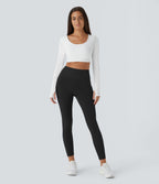 Legging thermique 7/8 Softlyzero™ taille haute avec doubles poches