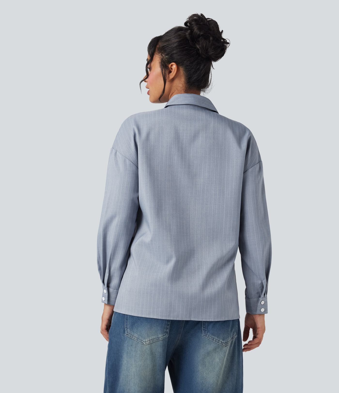 Chemise de travail rayée manches longues