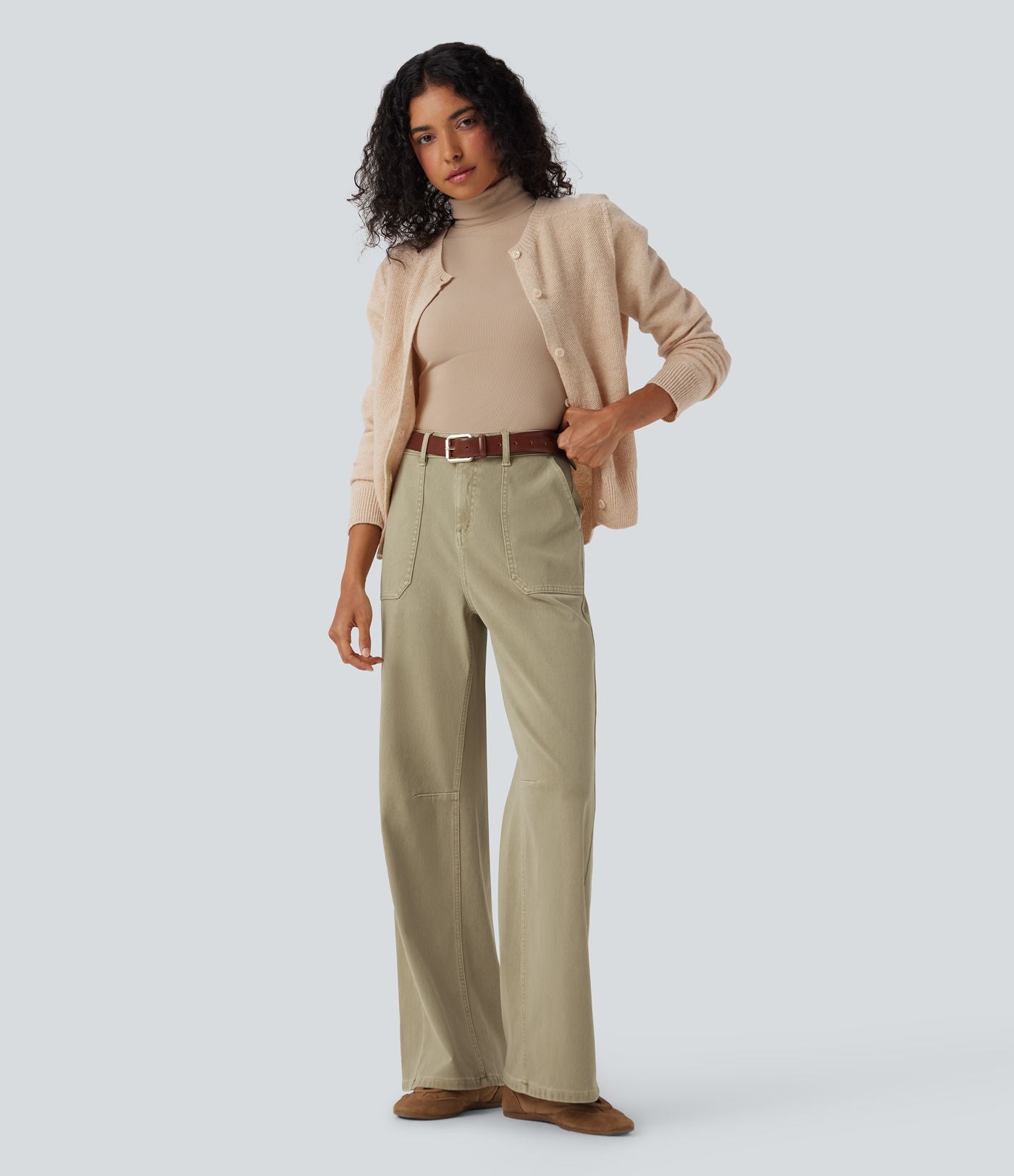 Jean coloré Halara Flex™ taille haute avec poches