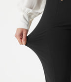 Pantalon Halara Flex™ taille haute esprit bureau à motif chevrons avec poches