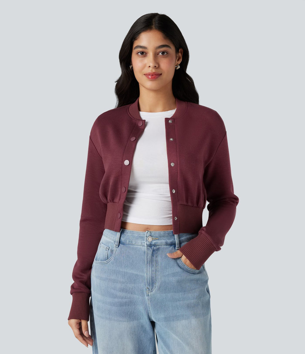 Veste décontractée SpacerTek™ col baseball et manches longues