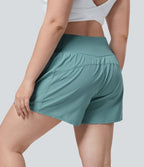 Breezeful™ Short 11,3cm De Yoga 2 En 1 Taille Haute Avec Poche Latérale Croisée Et Séchage Rapide