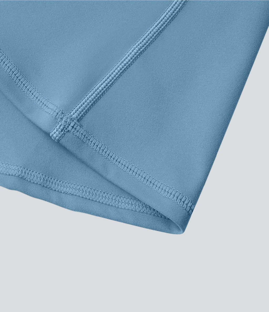 Softlyzero™ Plush Robe Sport Mini 2-en-1 à Poches Dos Nu et Col Halter