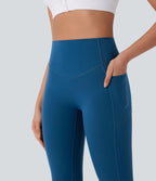 Legging de yoga gainant galbant taille haute avec fronces et poches Halara UltraSculpt™