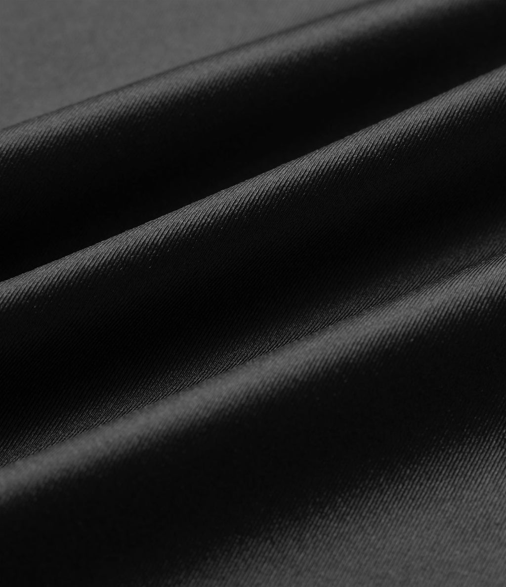 Pantalon satin taille haute esprit bureau avec poches