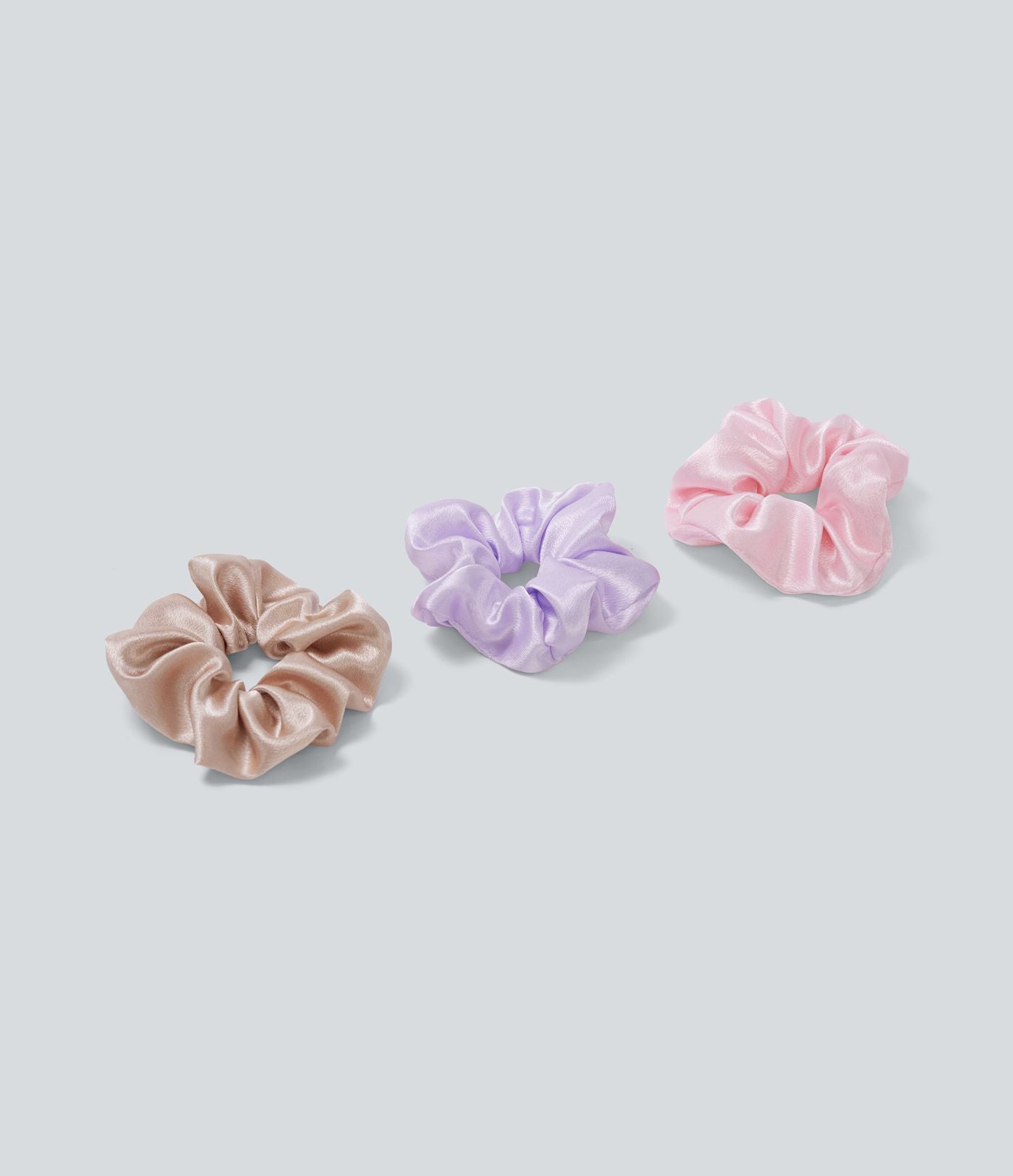 Lot de 3 chouchous unis en satin