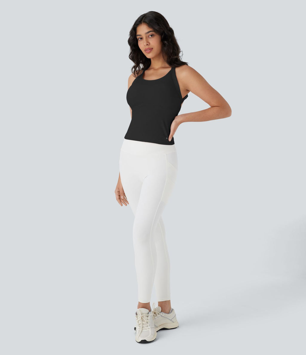 Débardeur yoga SoftlyZero™ Plush à découpes E-G