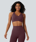 Brassière de sport entraînement Halara UltraSculpt™ soutien intermédiaire col V dos nageur bonnets A-C