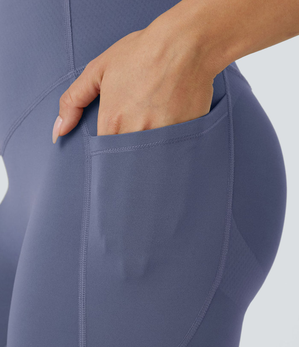 Legging d'entraînement gainant galbant taille haute avec poches Halara UltraSculpt™
