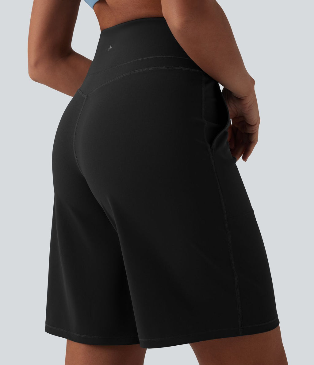 Bermuda de yoga Halara UltraSculpt™ gainant taille haute 25 cm avec poches